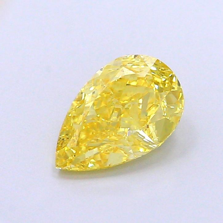 1.29 Ct. Fancy Intense  Yellow Pear Lab Grown Diamond