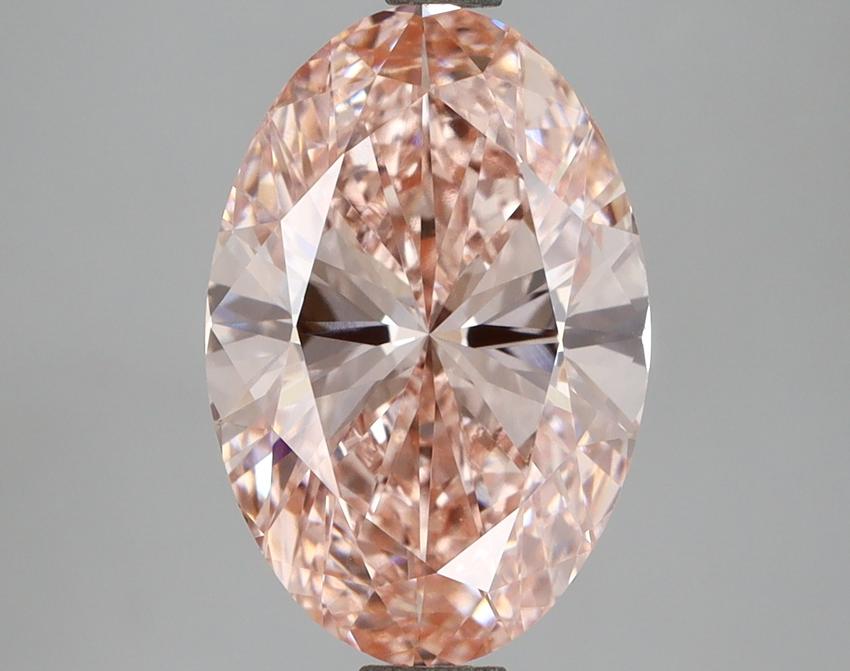 2.99 Ct. Fancy Vivid  Pink Oval Lab Grown Diamond