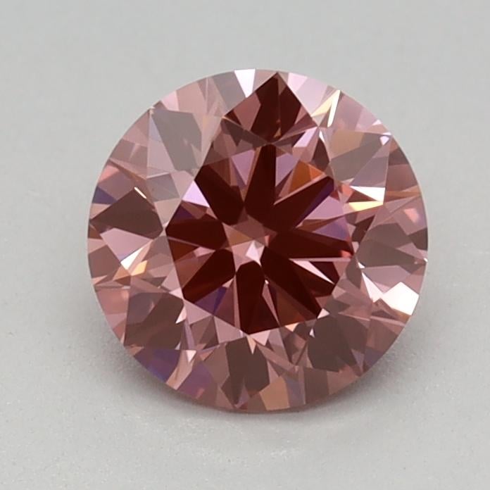 0.70 Ct. Fancy Vivid Pink Round Lab Grown Diamond