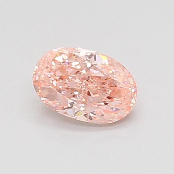 0.51 Ct. Fancy Vivid Pink Oval Lab Grown Diamond