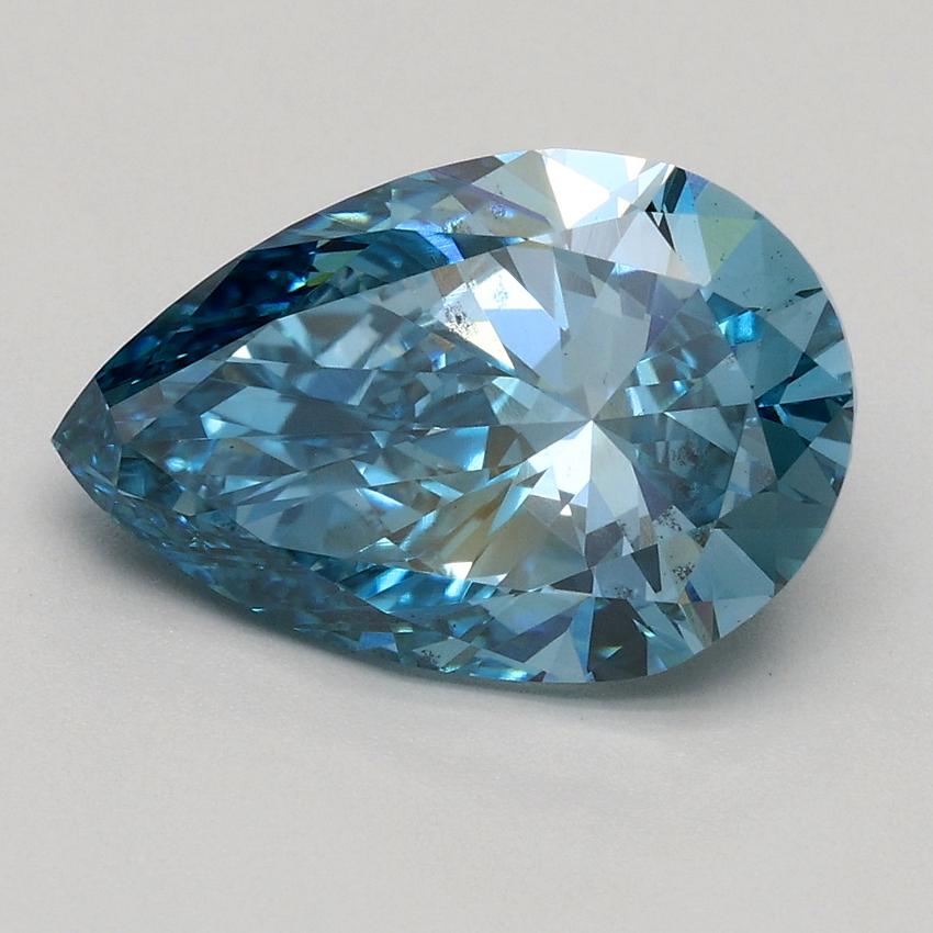 2.50 Ct. Fancy Vivid Blue Pear Lab Grown Diamond