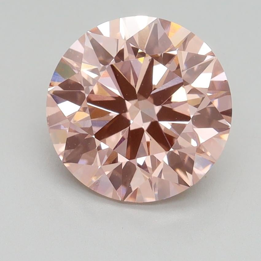 2.50 Ct. Fancy Intense Pink Round Lab Grown Diamond