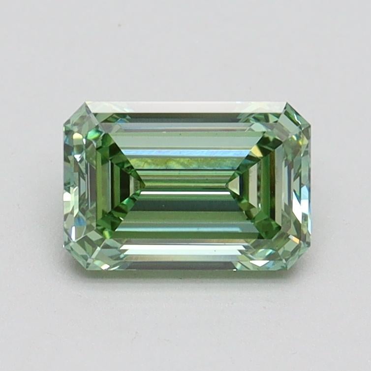 0.95 Ct. Fancy Vivid Pacific Green Emerald Lab Grown Diamond