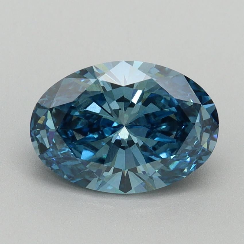 1.69 Ct. Fancy Vivid Blue Oval Lab Grown Diamond