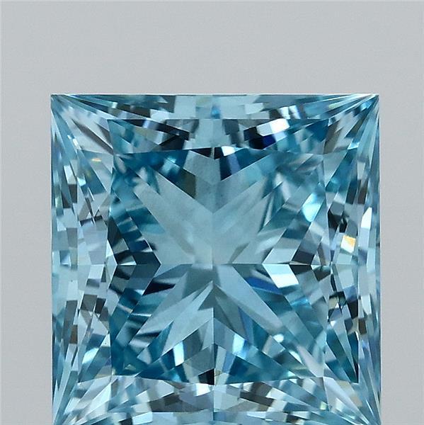 2.06 Ct. Fancy Vivid  Blue Princess Lab Grown Diamond