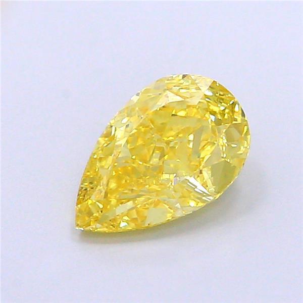 1.29 Ct. Fancy Intense  Yellow Pear Lab Grown Diamond