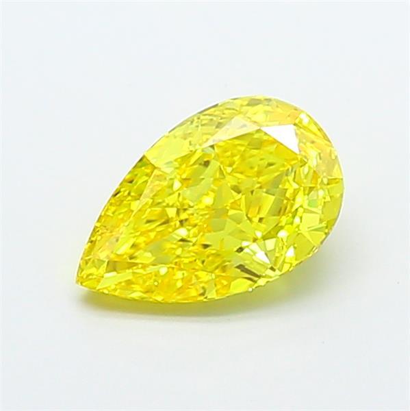 1.52 Ct. Fancy Vivid Yellow Pear Lab Grown Diamond