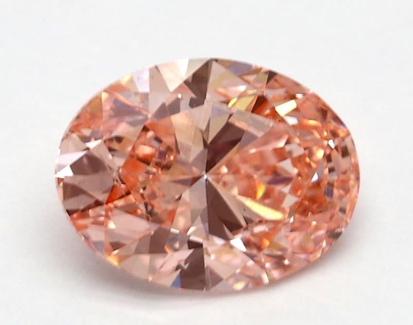 1.70 Ct. Fancy Vivid Pink Oval Lab Grown Diamond