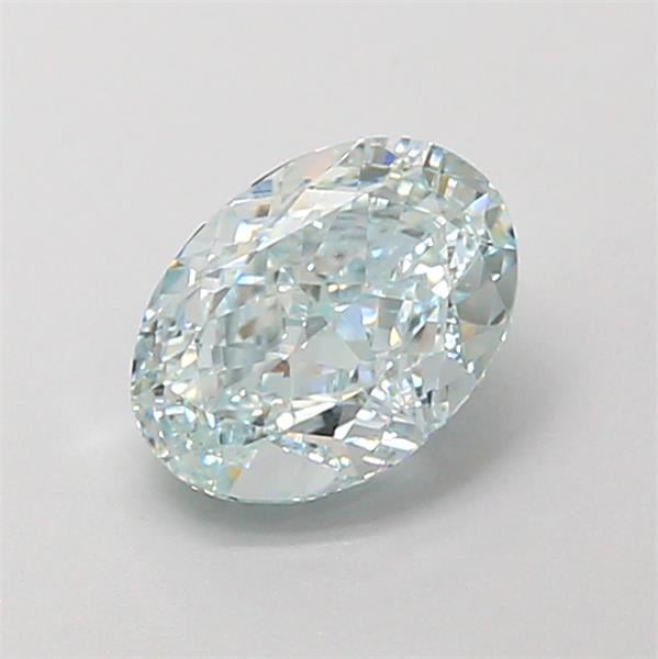 0.84 Ct. Fancy  Green Oval Lab Grown Diamond