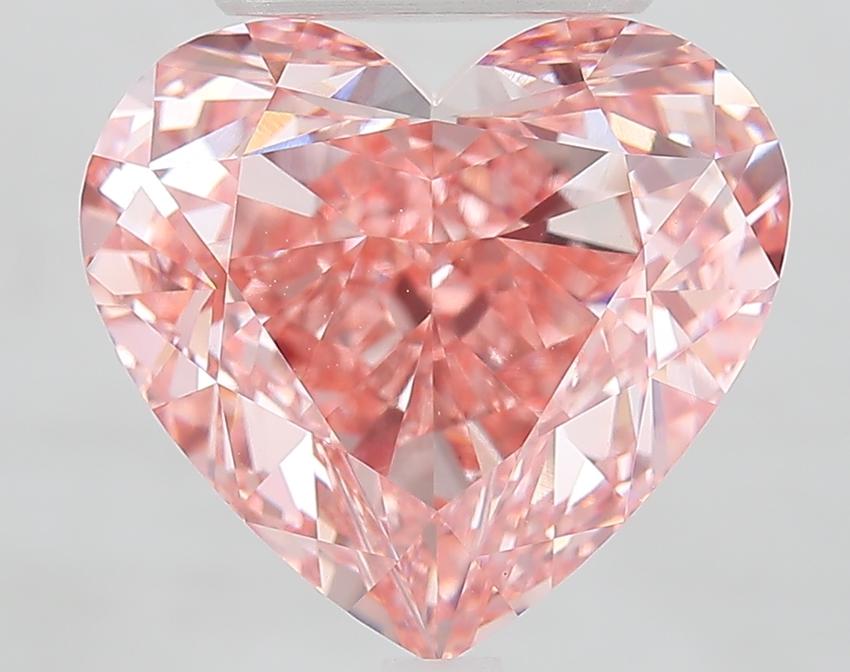 8.50 Ct. Fancy Vivid Pink Heart Lab Grown Diamond