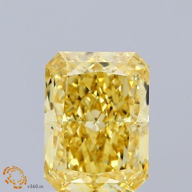 1.62 Ct. Fancy Intense Yellow Radiant Lab Grown Diamond