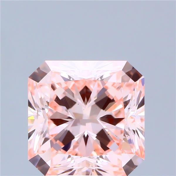 3.24 Ct. Fancy Intense Pink Radiant Lab Grown Diamond