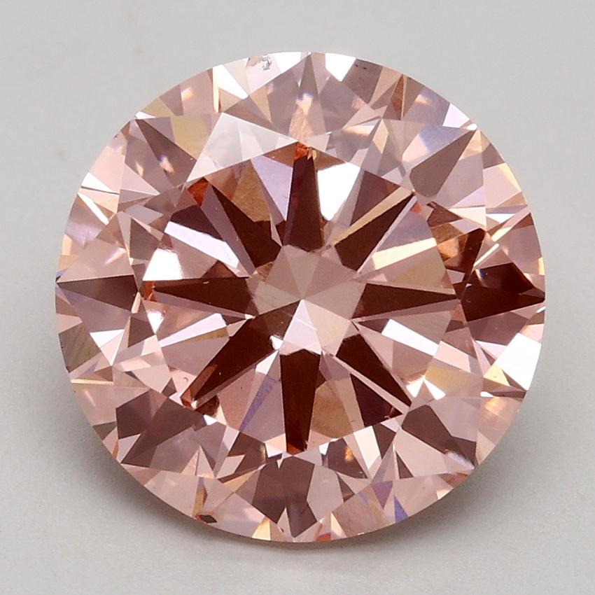 3.00 Ct. Fancy Intense Pink Round Lab Grown Diamond