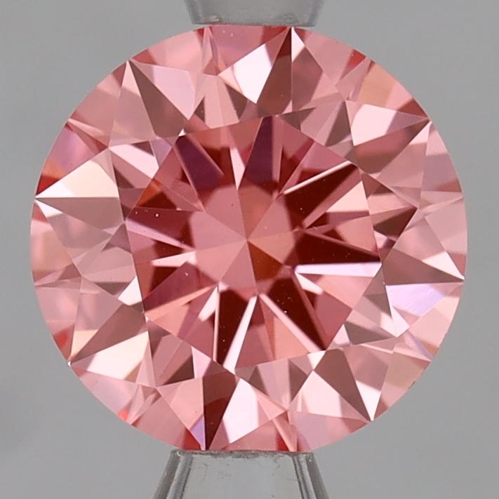 1.09 Ct. Fancy Vivid Pink Round Lab Grown Diamond