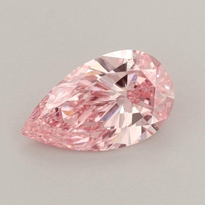 0.55 Ct. Fancy Vivid  Pink Pear Lab Grown Diamond