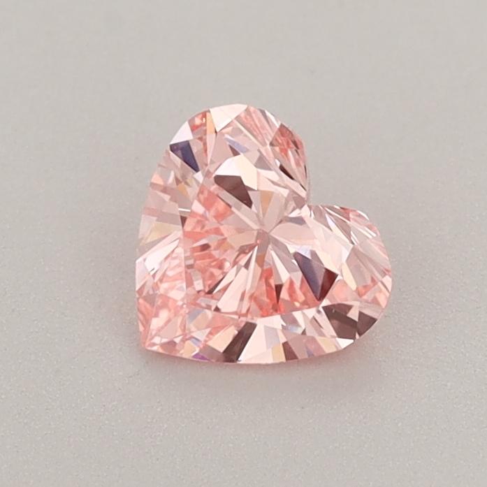 0.49 Ct. Fancy Vivid  Pink Heart Lab Grown Diamond