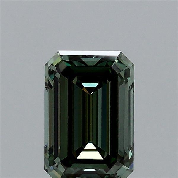 1.01 Ct. Fancy Vivid Green Emerald Lab Grown Diamond