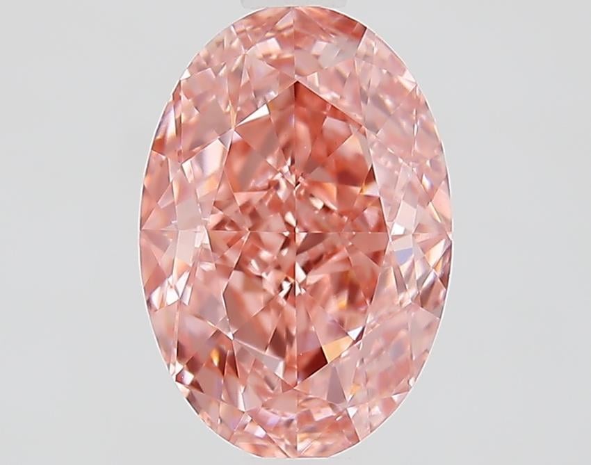 1.79 Ct. Fancy Vivid Pink Oval Lab Grown Diamond