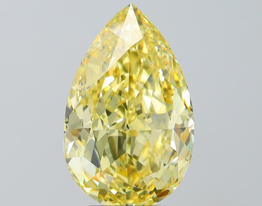 5.40 Ct. Fancy Intense Yellow Pear Lab Grown Diamond