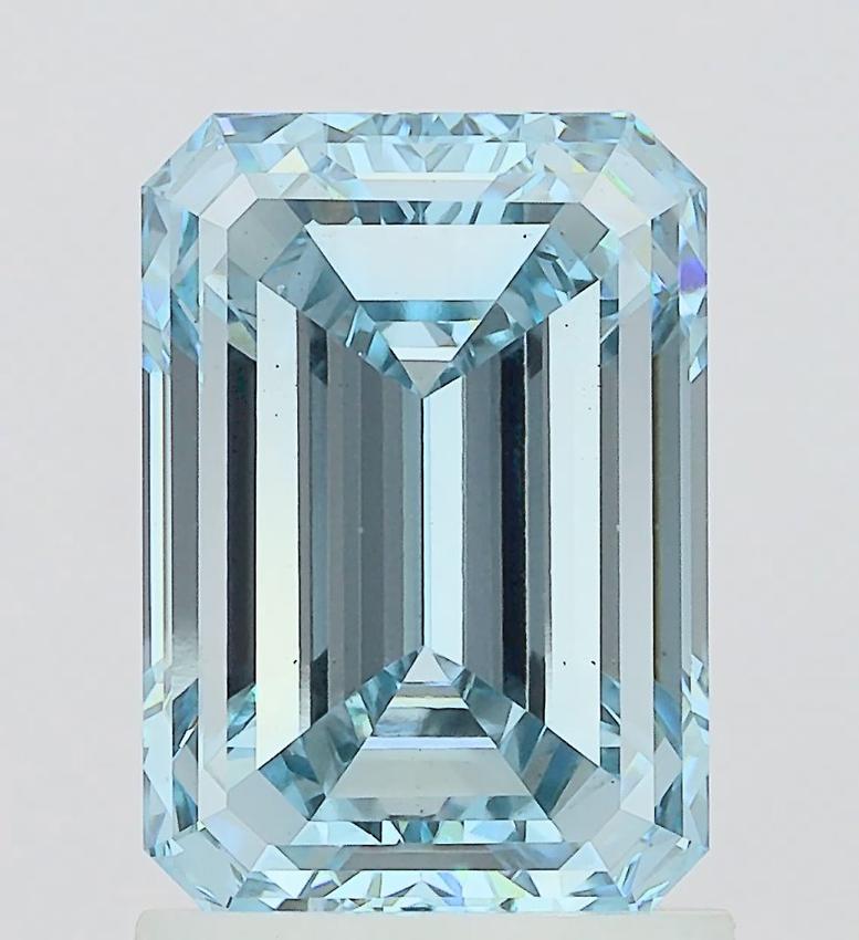 2.00 Ct. Fancy Intense Blue Emerald Lab Grown Diamond