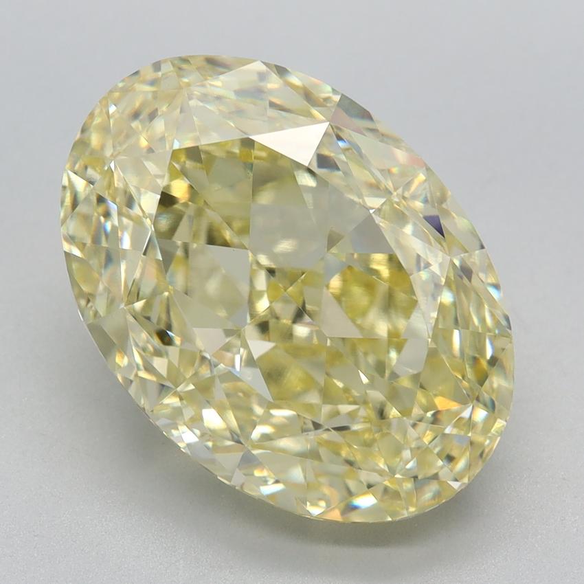 6.54 Ct. Fancy Intense Yellow Oval Lab Grown Diamond