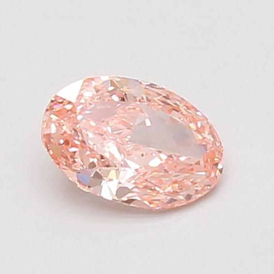 0.61 Ct. Fancy Vivid Pink Oval Lab Grown Diamond