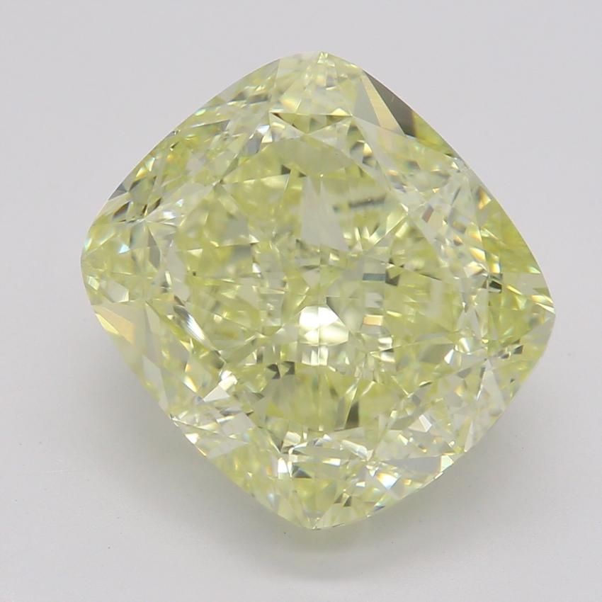 4.03 Ct. Fancy Light Yellow Cushion Diamond