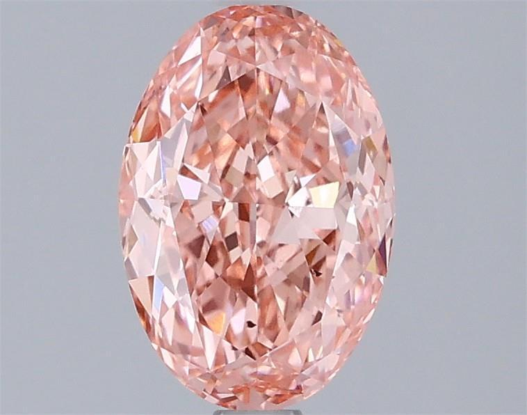 1.50 Ct. Fancy Vivid Pink Oval Lab Grown Diamond