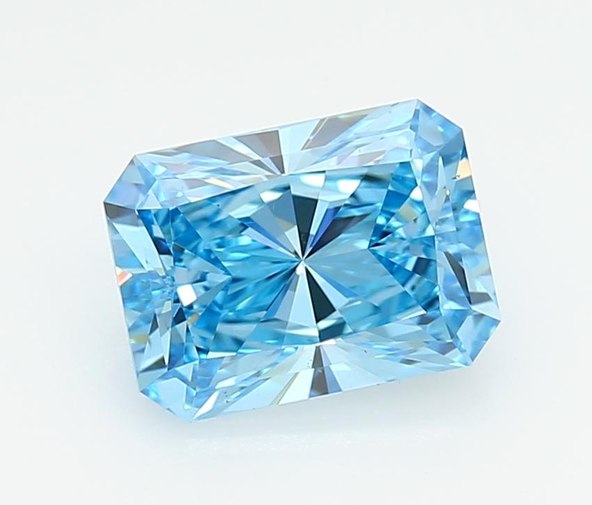 2.02 Ct. Fancy Vivid  Blue Radiant Lab Grown Diamond