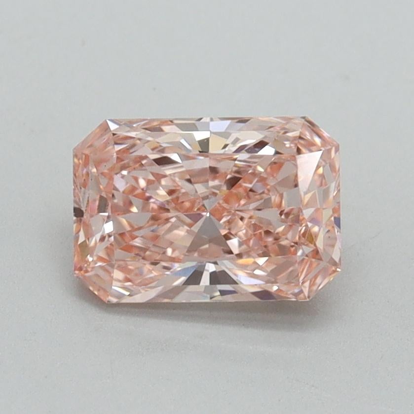 1.09 Ct. Fancy Vivid Pink Radiant Lab Grown Diamond