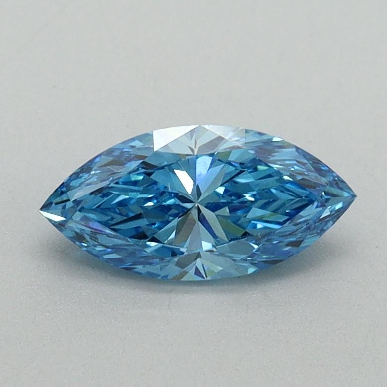 0.61 Ct. Fancy Vivid Blue Marquise Lab Grown Diamond