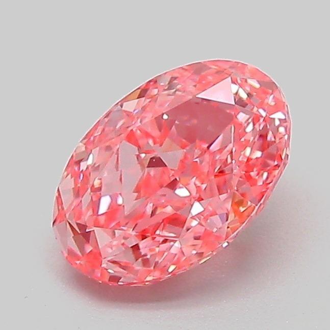1.09 Ct. Fancy Vivid Pink Oval Lab Grown Diamond