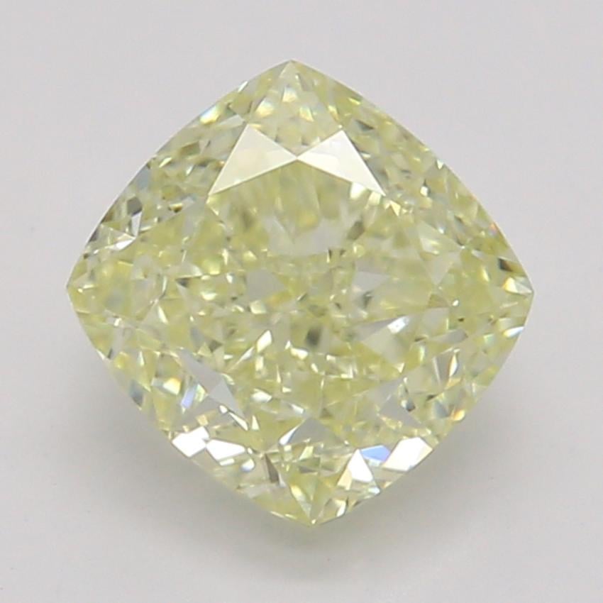 0.74 Ct. Fancy Light Yellow Cushion Diamond