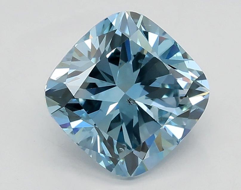 1.50 Ct. Fancy Intense Blue Cushion Lab Grown Diamond