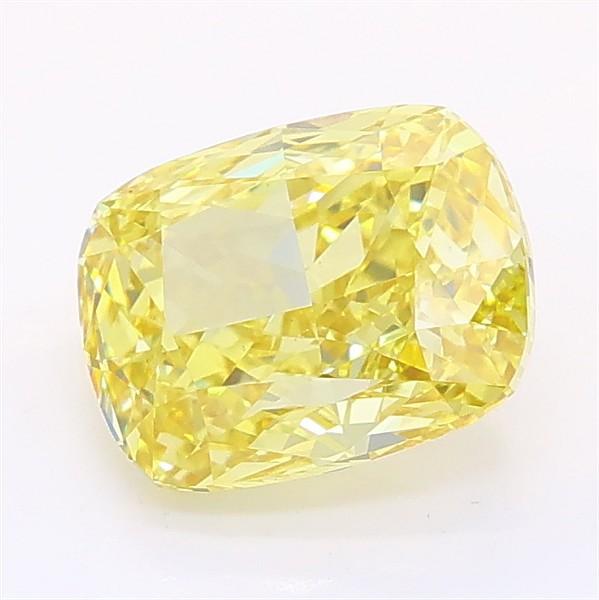 1.65 Ct. Fancy Intense Yellow Cushion Lab Grown Diamond