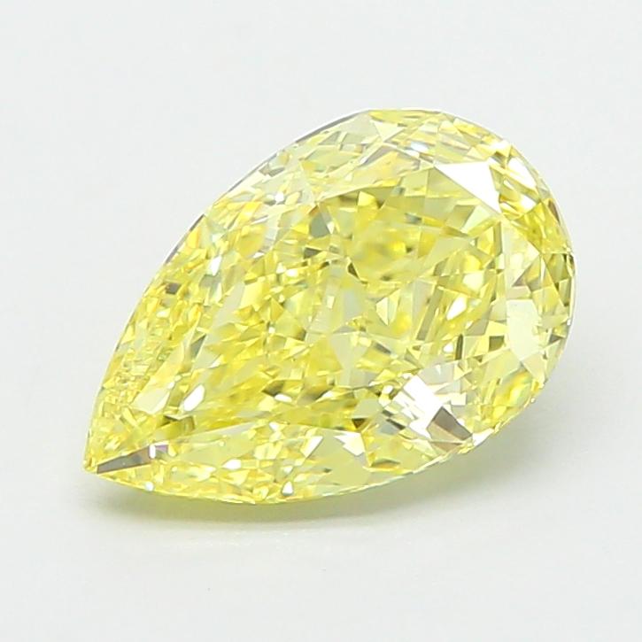 2.03 Ct. Fancy Yellow Pear Lab Grown Diamond