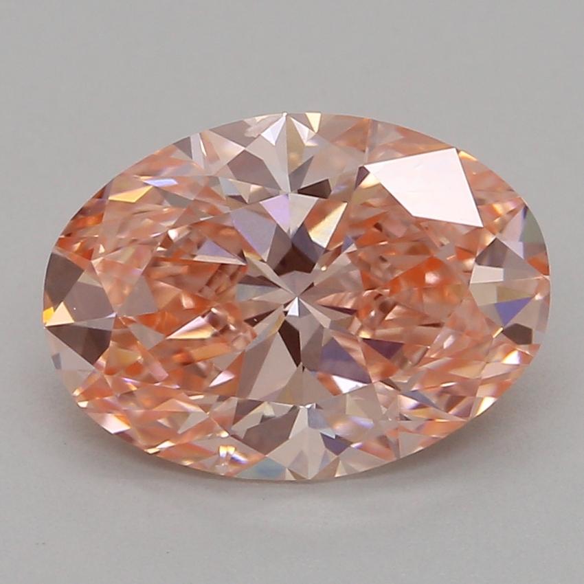 1.53 Ct. Fancy Vivid Pink Oval Lab Grown Diamond