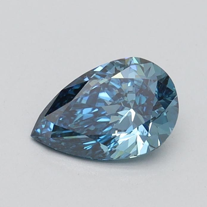 0.52 Ct. Fancy Vivid Blue Pear Lab Grown Diamond