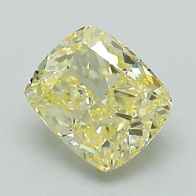 1.15 Ct. Fancy Intense Yellow Cushion Lab Grown Diamond
