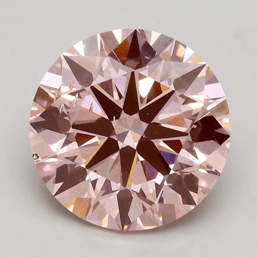 2.13 Ct. Fancy Intense Pink Round Lab Grown Diamond