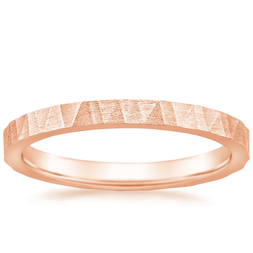 Rose gold diamond engagement ring with surprise diamond details