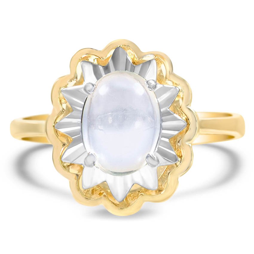 Retro Moonstone Cocktail Ring