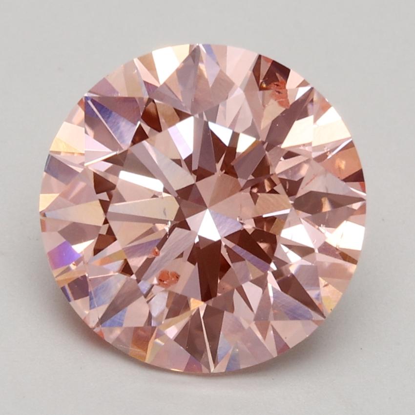 3.01 Ct. Fancy Intense Pink Round Lab Grown Diamond