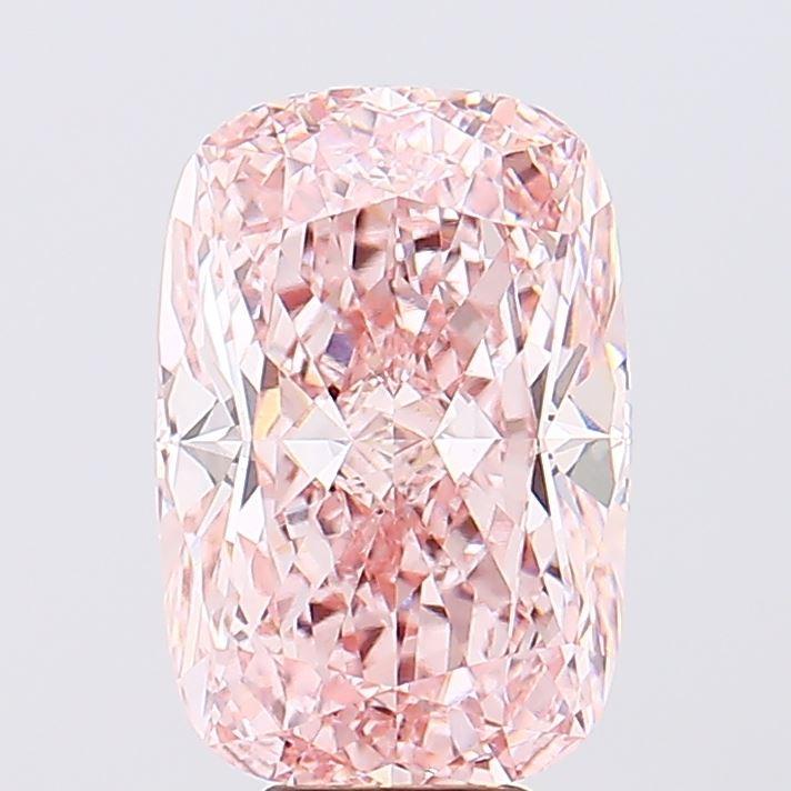 8.09 Ct. Fancy Intense Pink Cushion Lab Grown Diamond