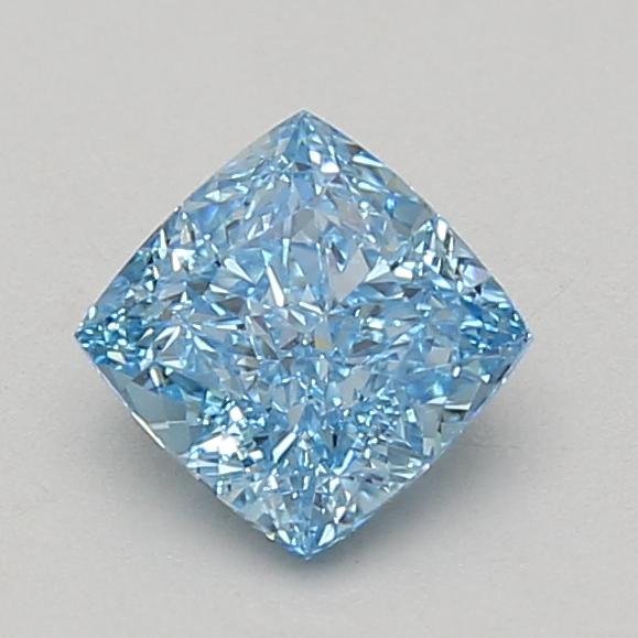 1.08 Ct. Fancy Vivid Blue Cushion Lab Grown Diamond
