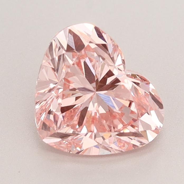 1.52 Ct. Fancy Vivid  Pink Heart Lab Grown Diamond