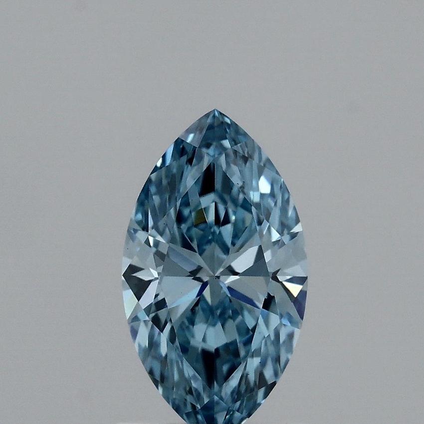 1.11 Ct. Fancy Vivid Blue Marquise Lab Grown Diamond