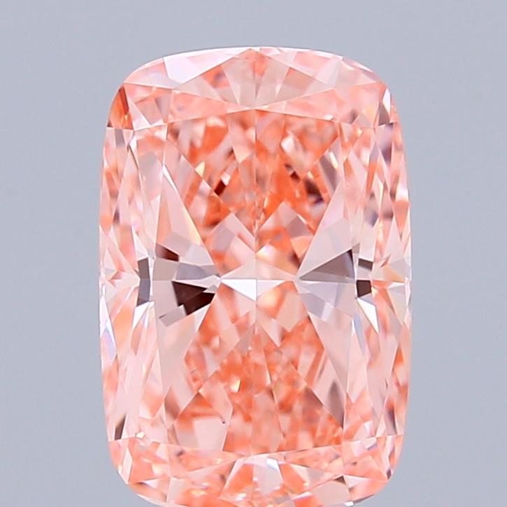 1.50 Ct. Fancy Vivid Pink Cushion Lab Grown Diamond