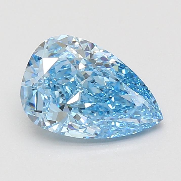 2.08 Ct. Fancy Vivid Blue Pear Lab Grown Diamond