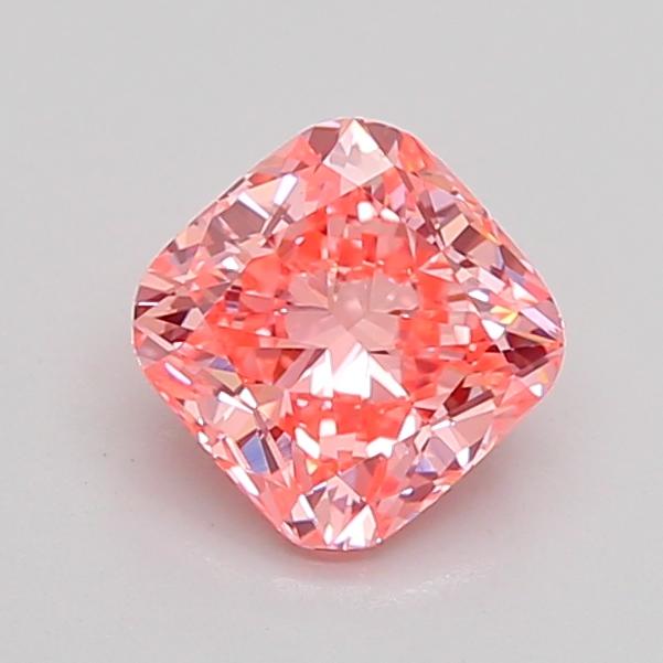 1.03 Ct. Fancy Vivid Pink Cushion Lab Grown Diamond